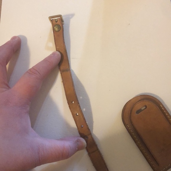 Authentic Louis Vuitton vachetta leather luggage tag 0013 - Picture 6 of 8